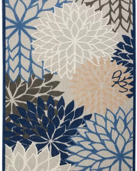 Aloha ALH05 Blue/Multicolor Area Rug