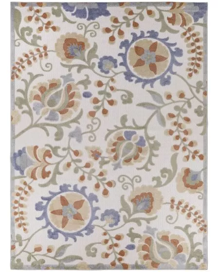 Aloha ALH17 Ivory Blue Area Rug