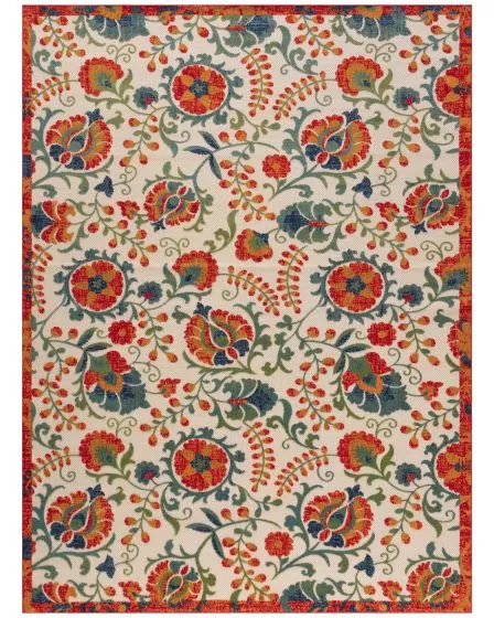Aloha ALH17 Red Multicolor 10'x14' Area Rug