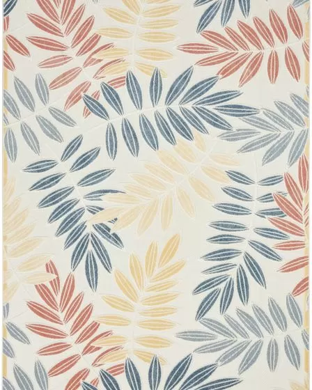 Aloha ALH18 Ivory Blue 2'8"x4' Area Rug