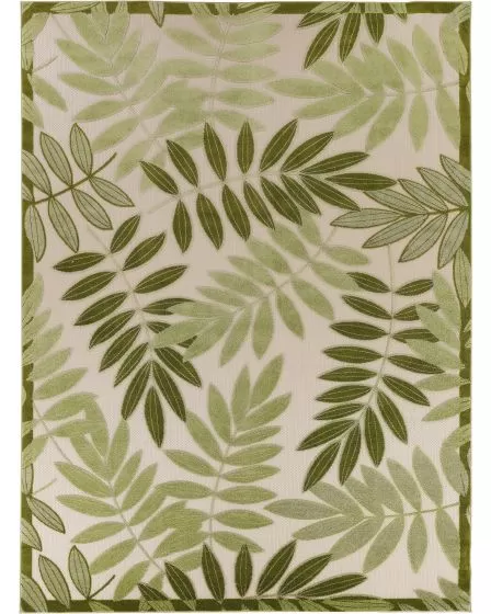 Aloha ALH18 Ivory Green 10'x14' Area Rug