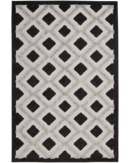 Aloha ALH26 Black White Area Rug