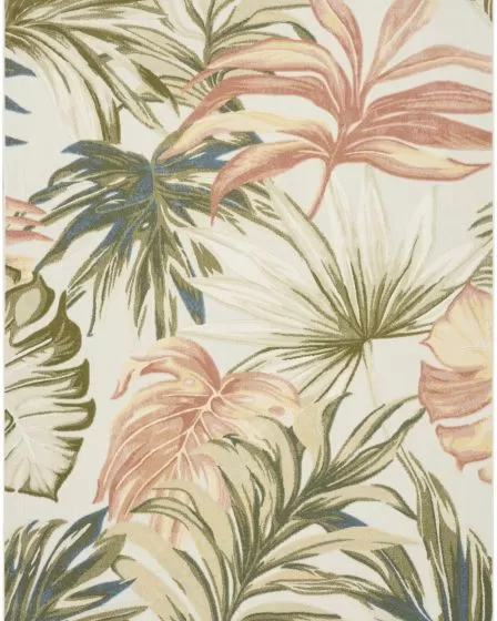 Aloha ALH43 Ivory Green 2'8"x4' Area Rug