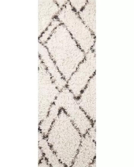 Amira AMI-02 Ivory/Bark 2'7"x12'0" Runner Rug