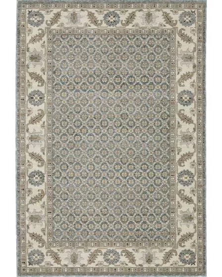 Andorra 2429a Blue/Ivory Area Rug