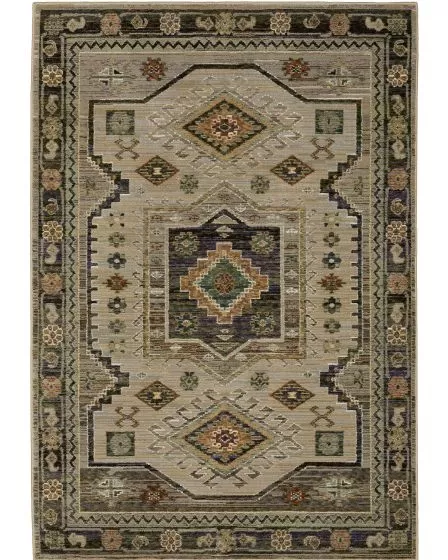 Andorra 2442d Green/Multi Area Rug