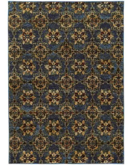 Andorra 6883c Blue/Gold Area Rug