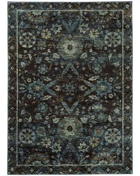 Andorra 7124a Navy/Blue Area Rug