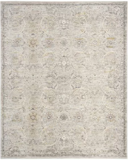 Antique Fusion ANF03 Light Grey 3'11"x5'10" Area Rug