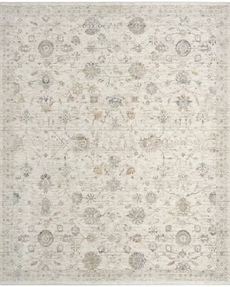 Antique Fusion ANF04 Ivory Multicolor 3'11"x5'10" Area Rug