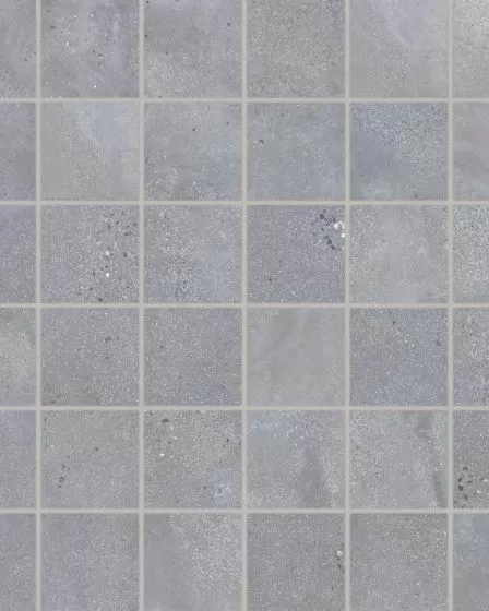 Area 51 Steel Matte Glazed Porcelain 2"x2" Mosaic Tile