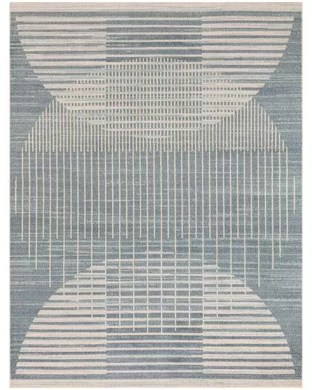 Astra Machine Washable ASW03 Blue Area Rug