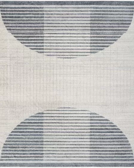 Astra Machine Washable ASW03 Ivory Blue Rug
