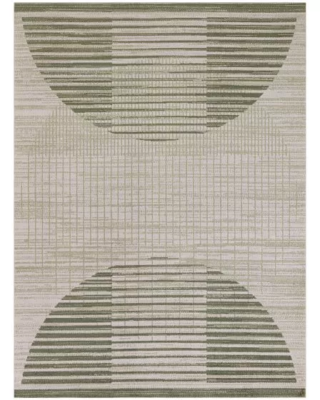 Astra Machine Washable ASW03 Ivory Olive Rug