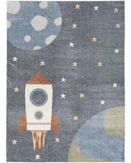 Astra Machine Washable ASW06 Sky Blue Rug