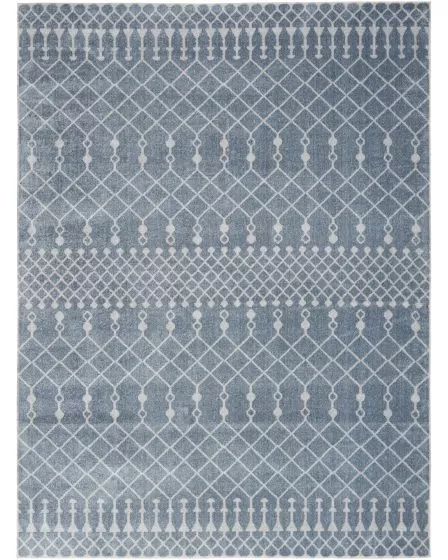 Astra Machine Washable ASW10 Blue Area Rug