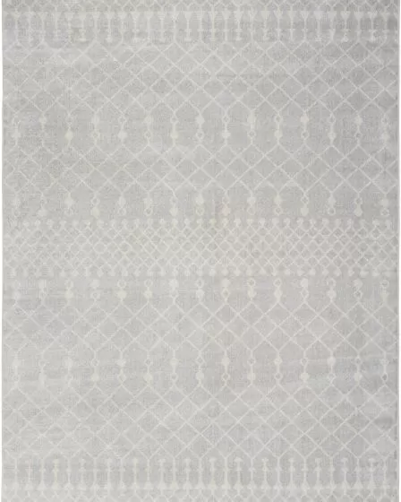 Astra Machine Washable ASW10 Grey Area Rug