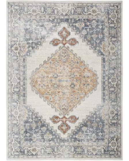 Astra Machine Washable ASW11 Grey Gold Rug