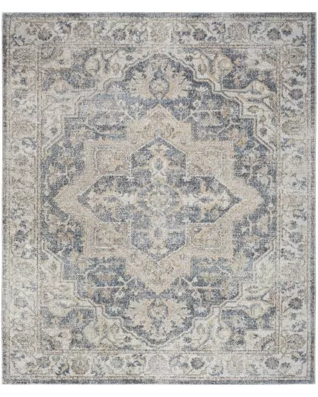 Astra Machine Washable ASW12 Grey Blue Rug