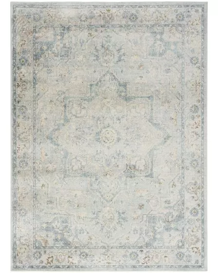 Astra Machine Washable ASW12 Light Blue Rug