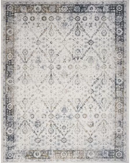 Astra Machine Washable ASW16 Ivory Blue Rug