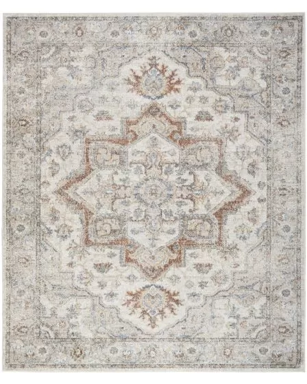 Astra Machine Washable ASW12 Grey Multicolor 3'3"x5' Area Rug