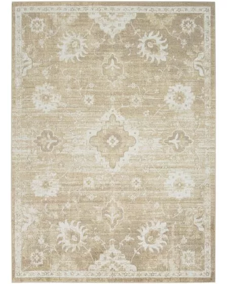 Astra Machine Washable ASW19 Ivory Gold 3'3"x5' Area Rug