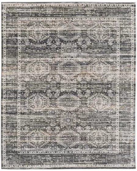 Augustine 39TUF Black/Ivory/Green Area Rug