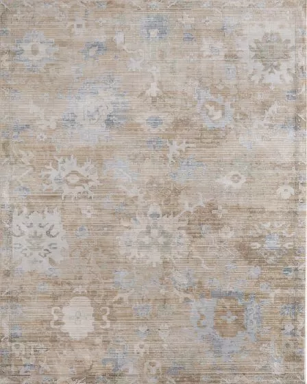 Augustine 39TXF Tan/Blue/Ivory Area Rug