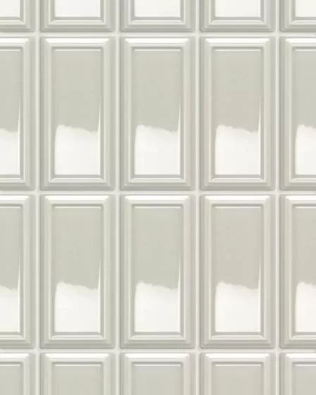 Baroque Pewter Glossy Ceramic Tile