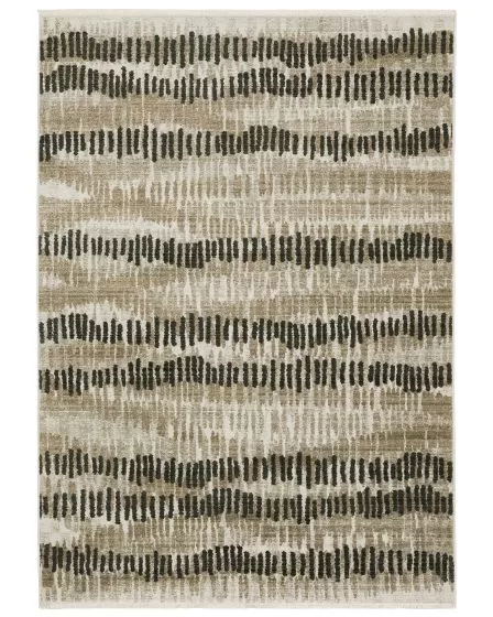 Bauer 8120d Beige/Charcoal Area Rug