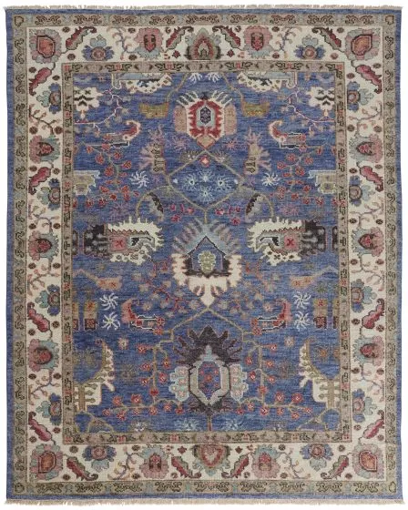 Beall 6708F Blue/Red Area Rug