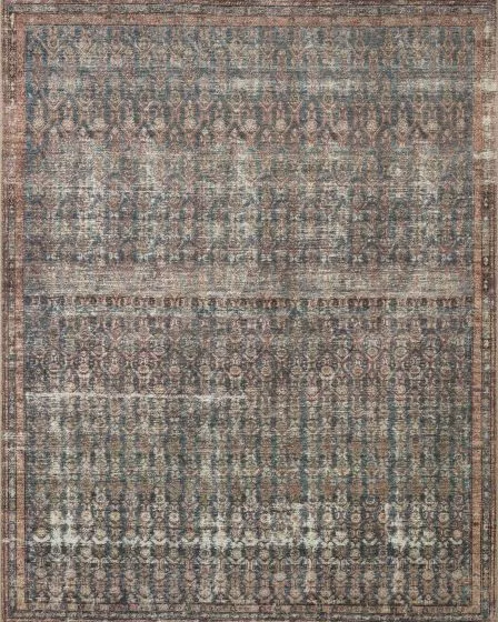 Billie BIL-02 Ocean/Brick Area Rug