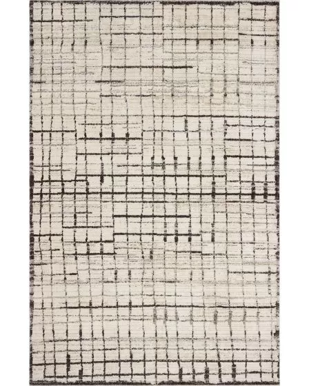 Bleecker BLE-01 Ivory/Charcoal 4'0"x6'0" Area Rug