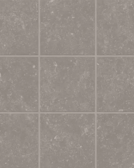 Bluerun Atlas Gray Matte Glazed Porcelain 4"x4" Mosaic Tile