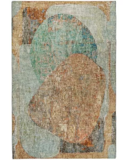 Boca BO11 Teal 10'x14' Area Rug