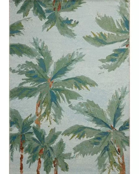 Botanical BOT-04 Sky/Green Area Rug