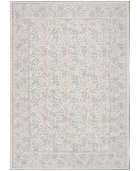 Botanical Washables BOT03 Ivory Multicolor 4'x6' Area Rug