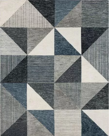 Drew & Jonathan Bowen Oblique Blue Area Rug
