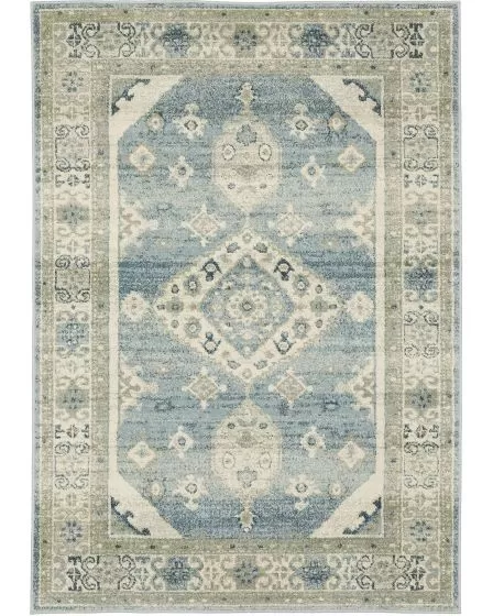 Branson br03a Blue/Beige Area Rug