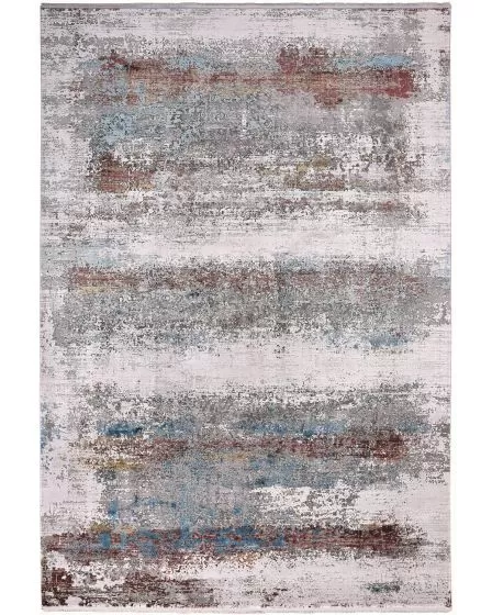 Cadiz 3902F Gray/Red/Blue Area Rug