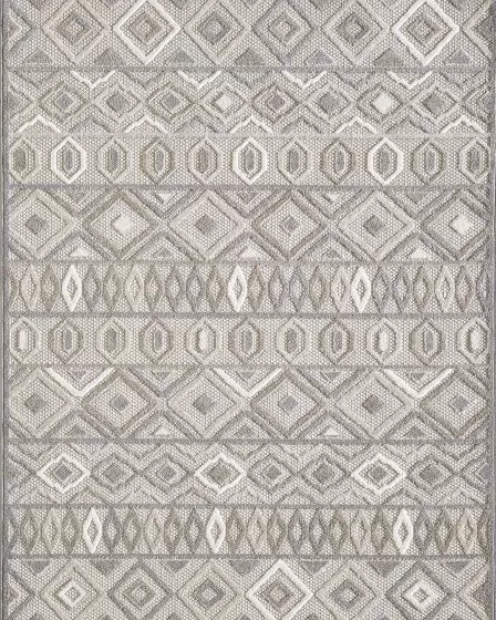Calla 6925 Grey Aztec Area Rug