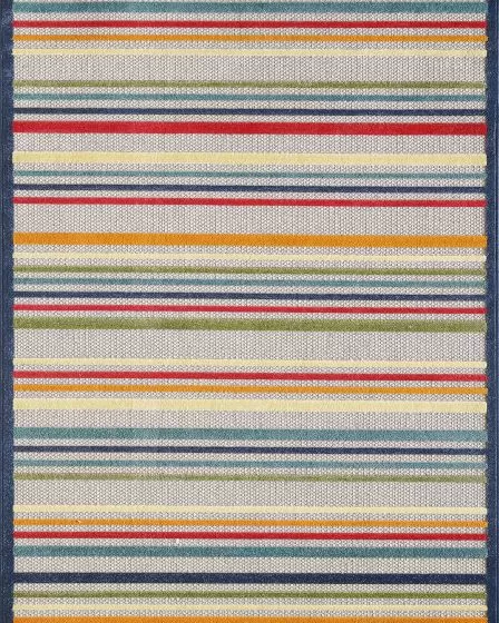 Calla 6927 Ivory/Multi Stripes Area Rug