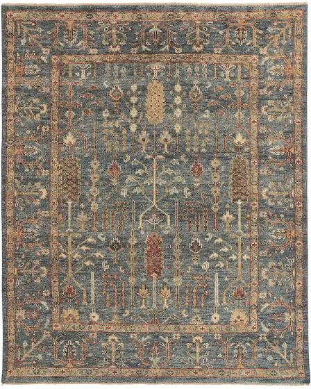 Carrington 6499F Blue/Red/Gold Area Rug