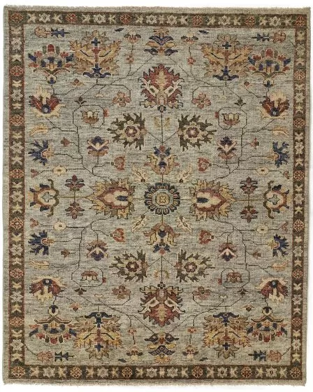 Carrington 6503F Gray/Gold/Red Area Rug