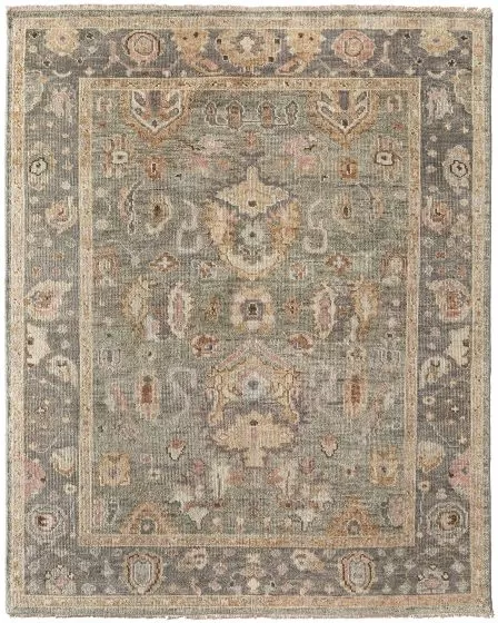 Carrington 6504F Gray/Gold/Pink Area Rug