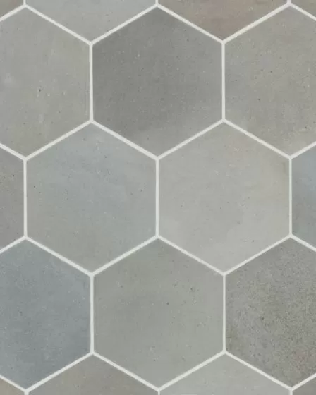 Celine Blue Matte Glazed Porcelain 4.5"x4" Hexagon Field Tile
