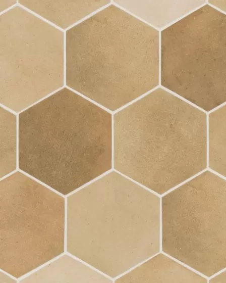 Celine Cotto Matte Glazed Porcelain 4.5"x4" Hexagon Field Tile