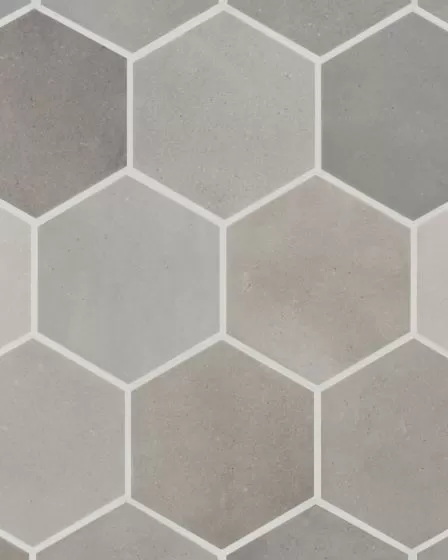 Celine Greige Matte Glazed Porcelain 4.5"x4" Hexagon Field Tile