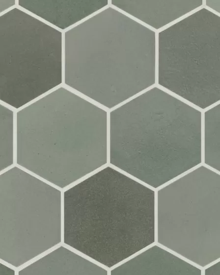 Celine Sage Matte Glazed Porcelain 4.5"x4" Hexagon Field Tile